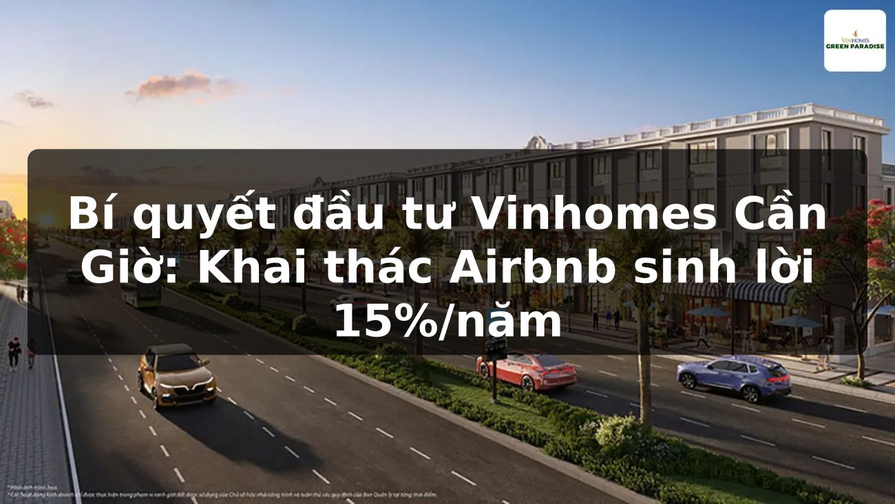 Bí quyết đầu tư Vinhomes Cần Giờ: Khai thác Airbnb sinh lời 15%/năm