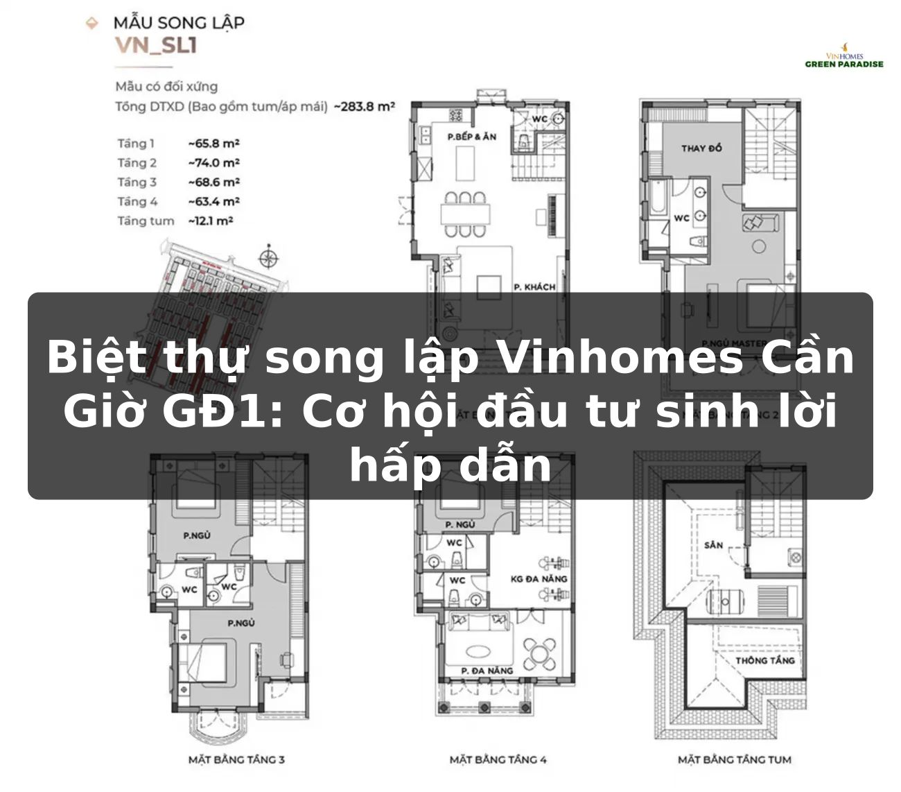 Biệt thự song lập Vinhomes Cần Giờ GĐ1: Cơ hội đầu tư sinh lời hấp dẫn