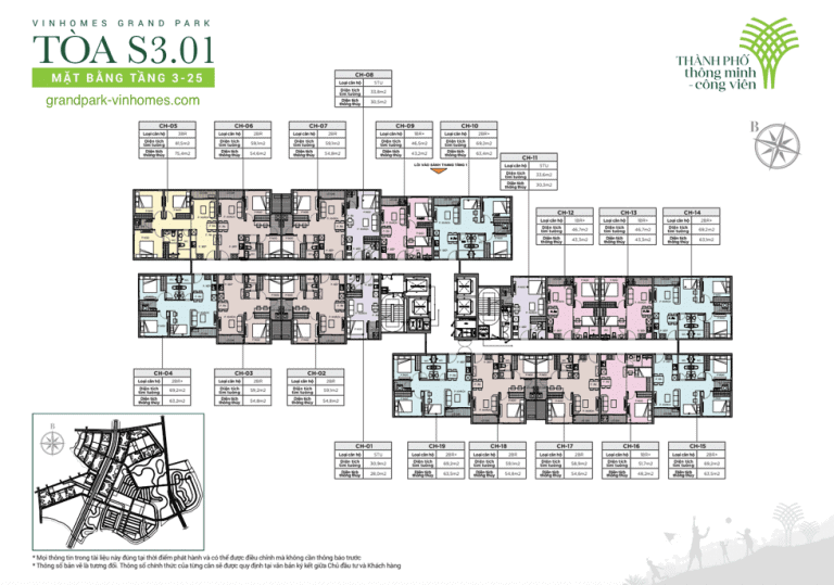Căn hộ Vinhomes Grand Park tòa S3.01: Cuộc sống tiện nghi, hiện đại