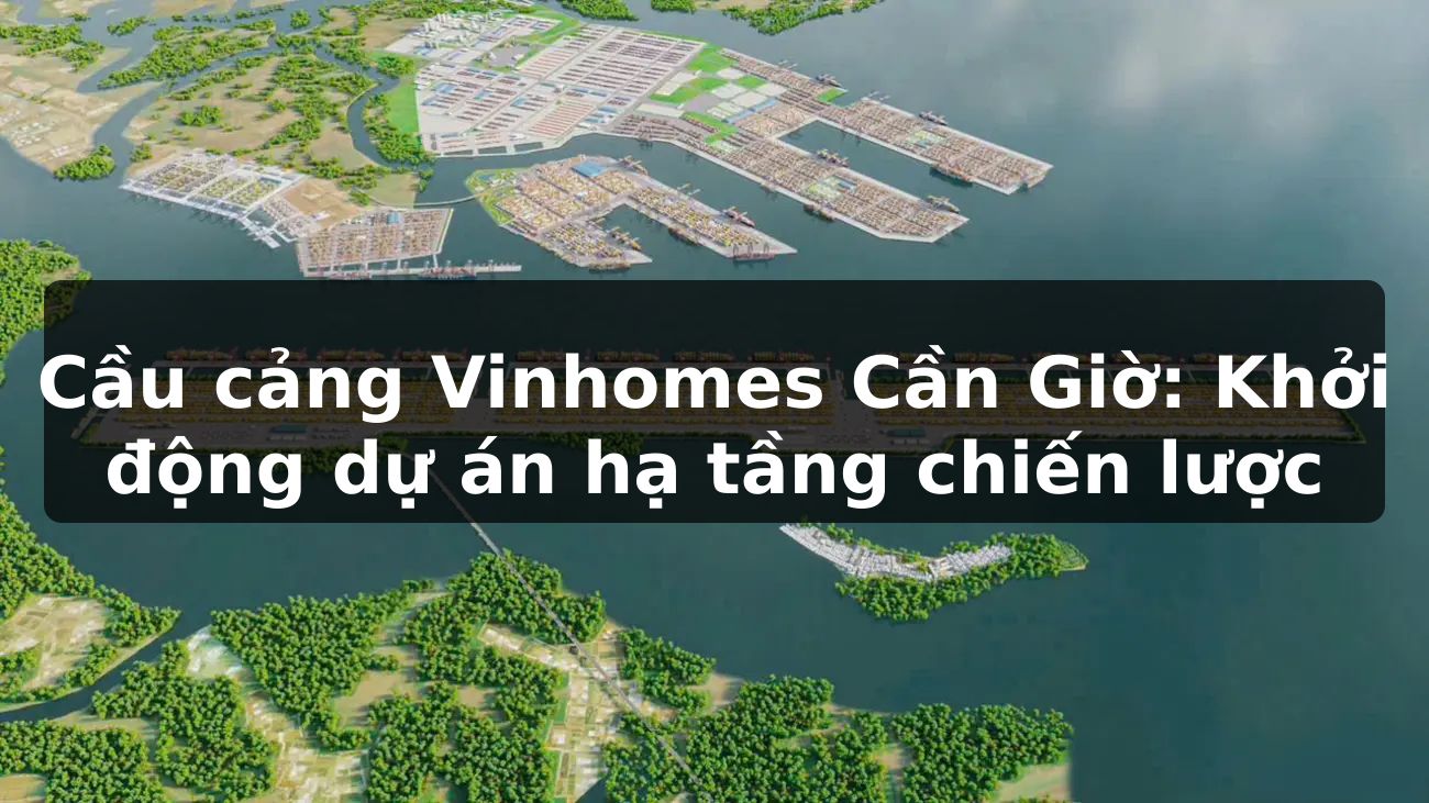 Cầu cảng Vinhomes Cần Giờ: Khởi động dự án hạ tầng chiến lược