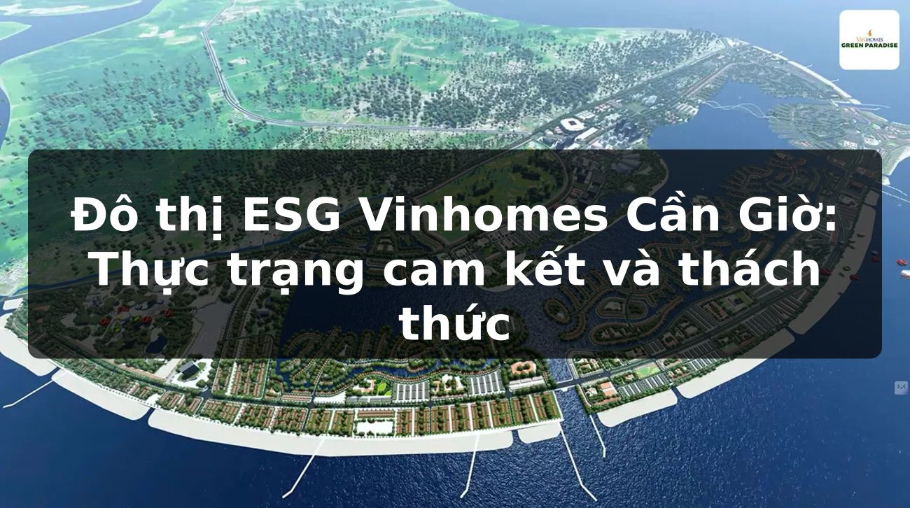 Đô thị ESG Vinhomes Cần Giờ: Thực trạng cam kết và thách thức