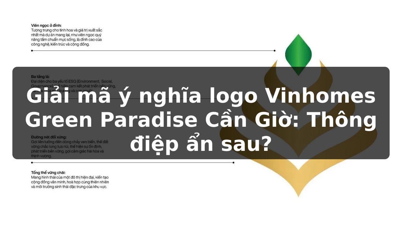 Giải mã ý nghĩa logo Vinhomes Green Paradise Cần Giờ: Thông điệp ẩn sau?