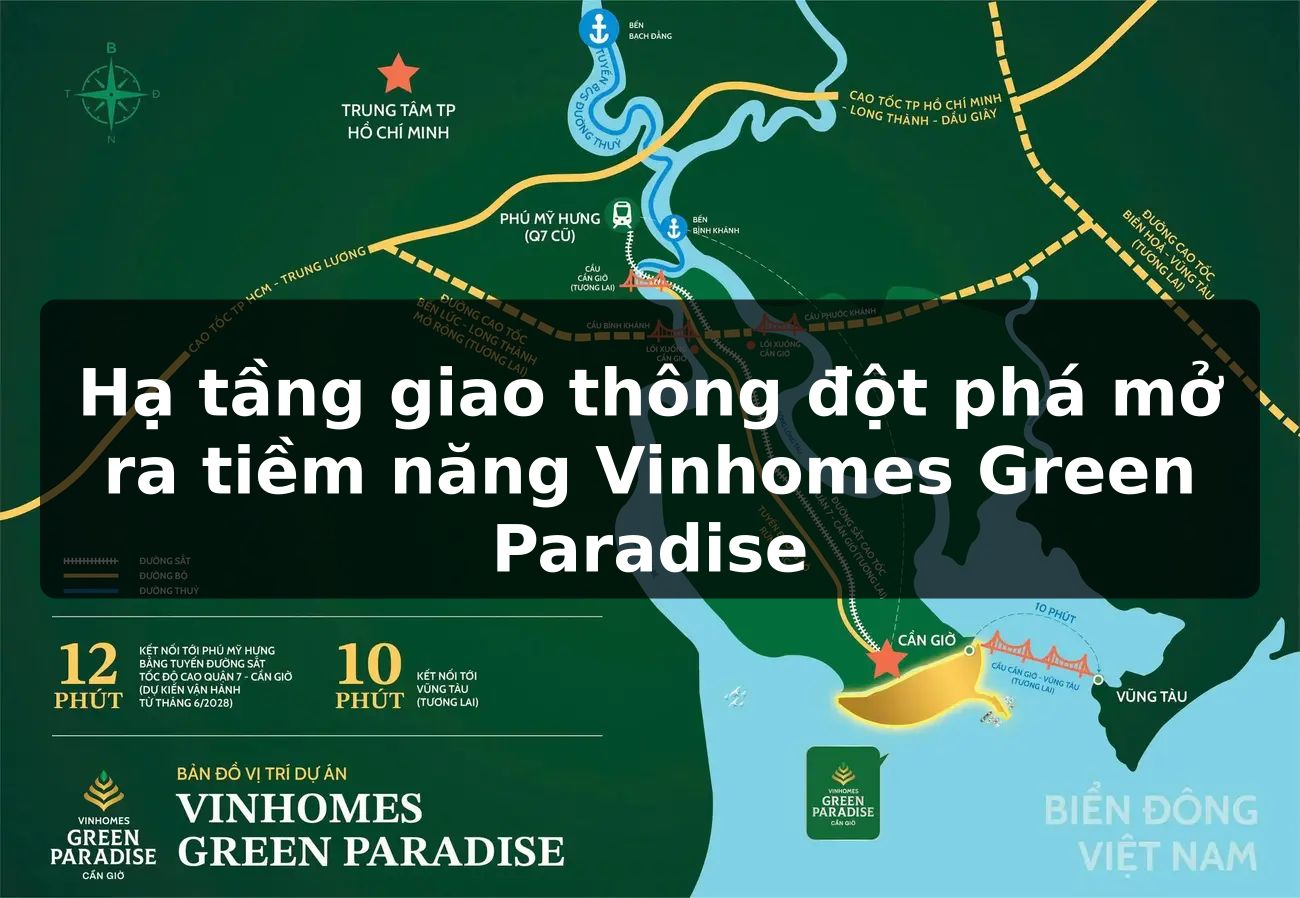 Hạ tầng giao thông đột phá mở ra tiềm năng Vinhomes Green Paradise