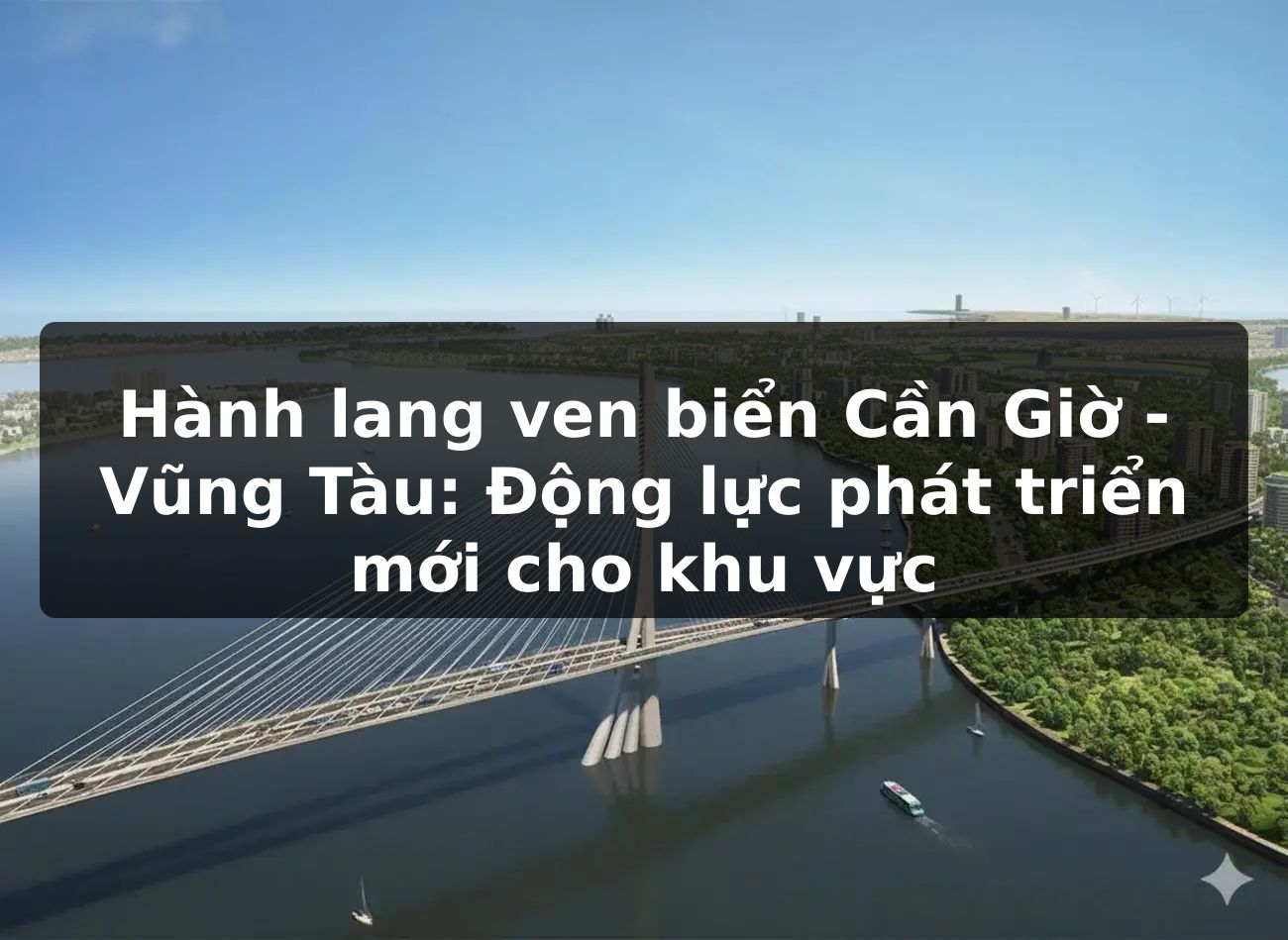 Hành lang ven biển Cần Giờ - Vũng Tàu: Động lực phát triển mới cho khu vực