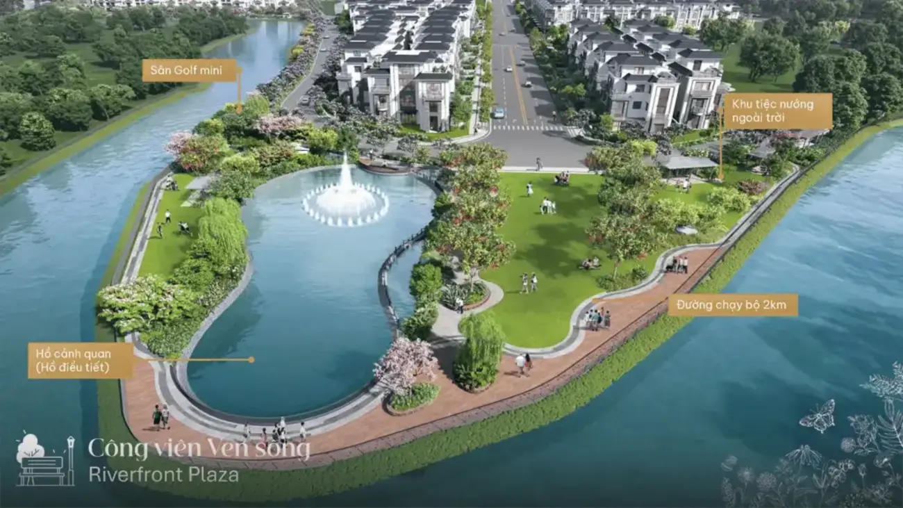 Không gian sống xanh mát và gần gũi với thiên nhiên
