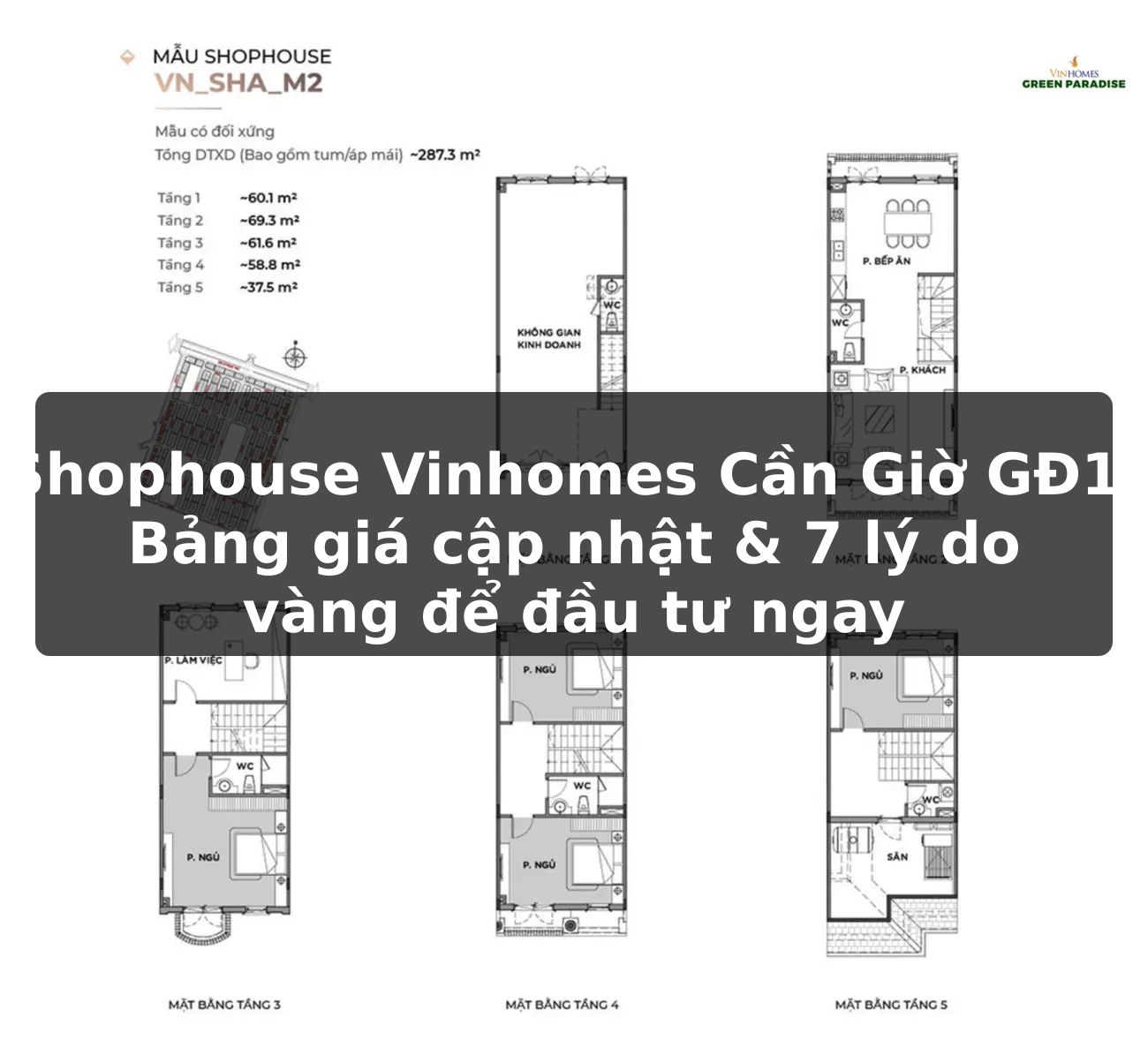 Shophouse Vinhomes Cần Giờ GĐ1: Bảng giá cập nhật & 7 lý do vàng để đầu tư ngay