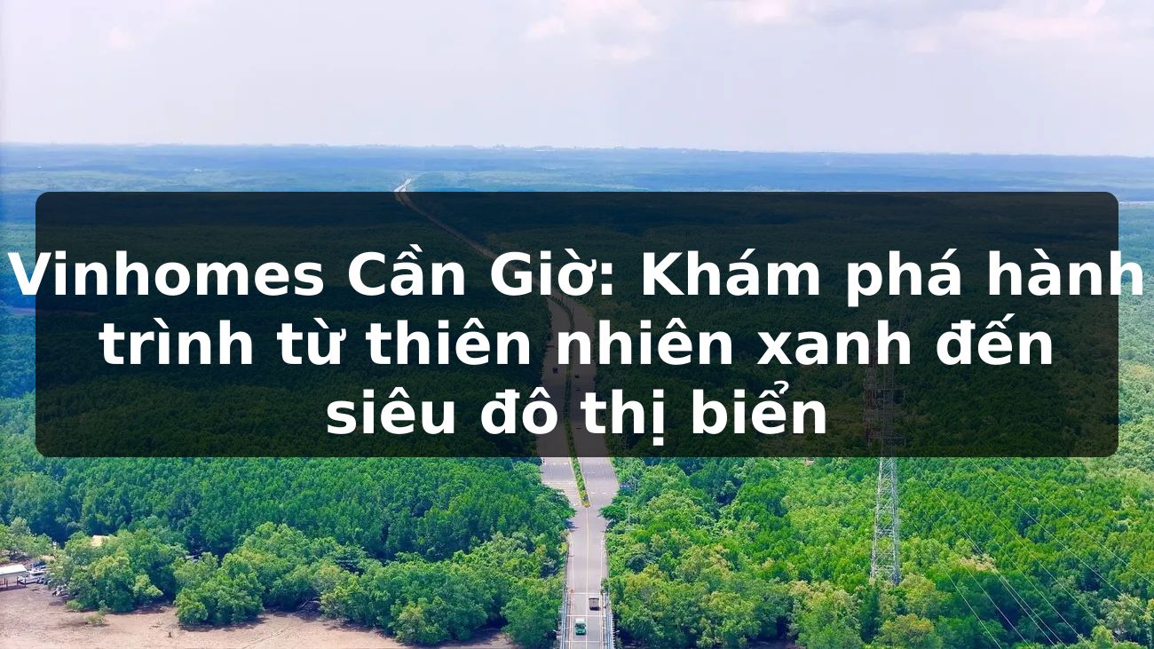 Vinhomes Cần Giờ: Khám phá hành trình từ thiên nhiên xanh đến siêu đô thị biển