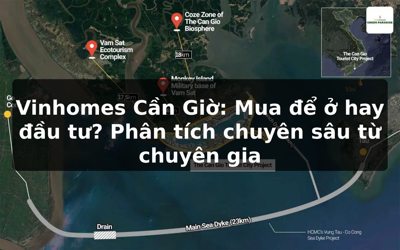Vinhomes Cần Giờ: Mua để ở hay đầu tư? Phân tích chuyên sâu từ chuyên gia