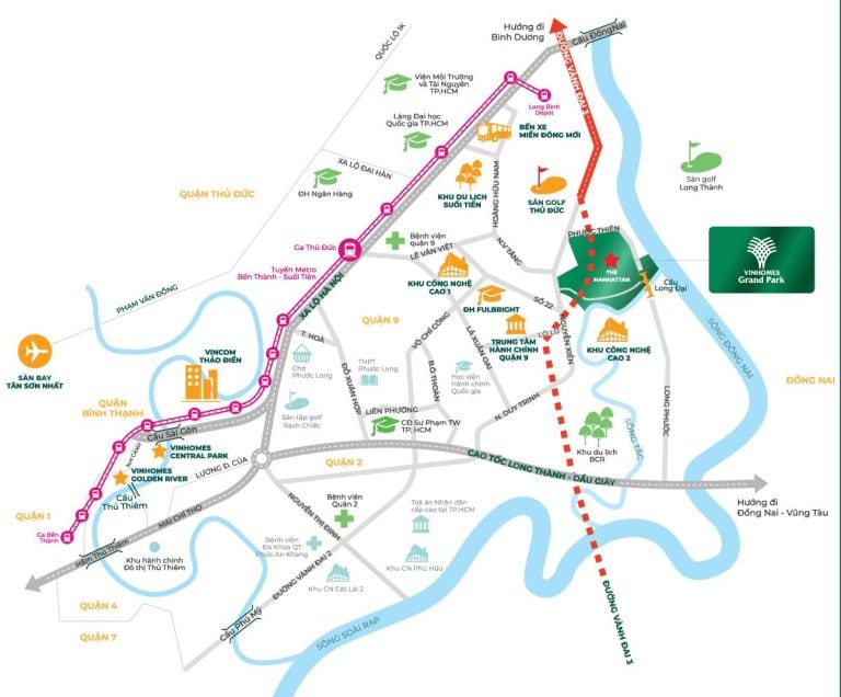 Vinhomes Grand Park: Kết nối giao thông thuận tiện nhờ Đường Vành Đai 3