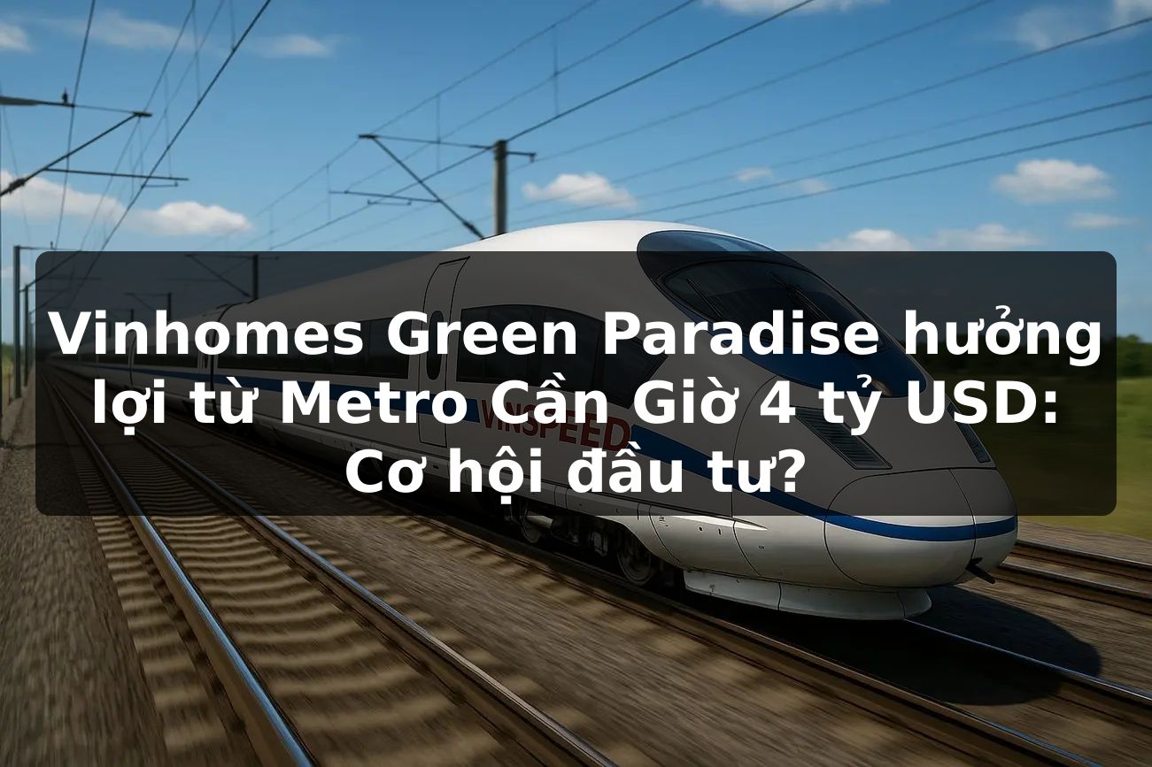 Vinhomes Green Paradise hưởng lợi từ Metro Cần Giờ 4 tỷ USD: Cơ hội đầu tư?