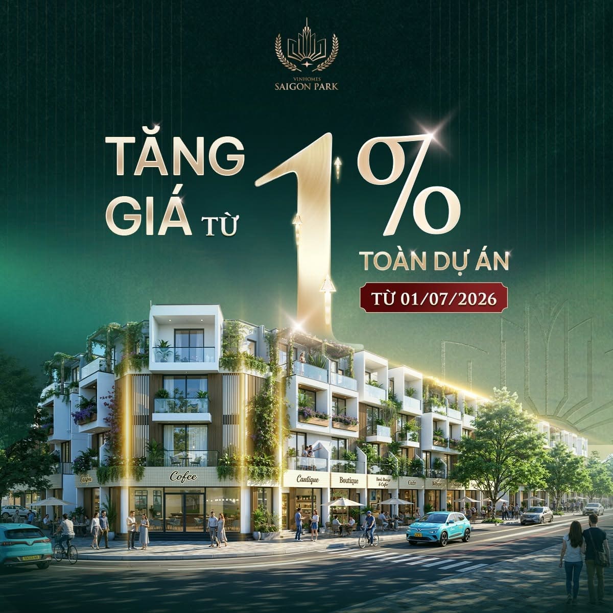 Vinhomes Hóc Môn: Chốt chốt giá tốt trước khi tăng 1% vào tháng 7